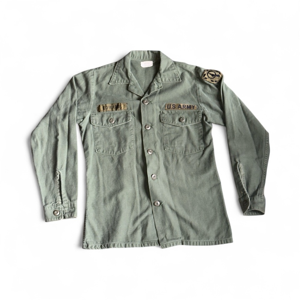 VTG 1970’s US Army  OG-107 Utility Shirt 14.5 X 33 Men’s